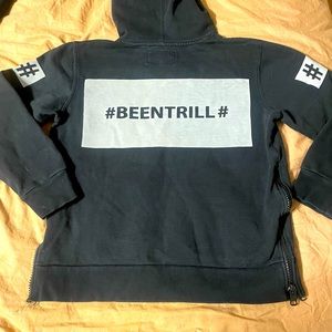 #BEENTRILL rare black hoodie size medium
